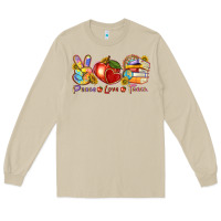 Mushroom peace love teach Long Sleeve Tee - texasbilliewilder