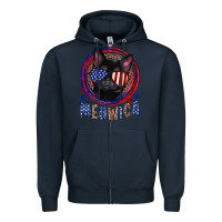 Navy Meowica Zipper Hoodie - Neo Western