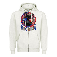 Oatmeal Heather Meowica Zipper Hoodie - Neo Western