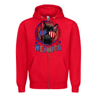 Red Meowica Zipper Hoodie - Neo Western