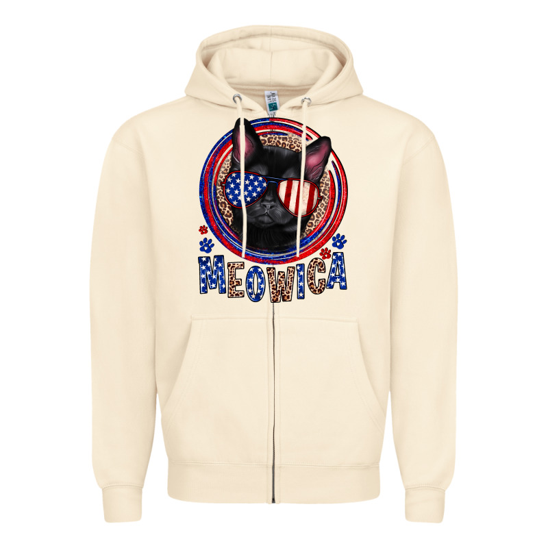 Meowica Zipper Hoodie by Neo Western | Teevron
