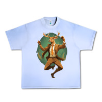Grape Ice happy deer Urban Heavy Tee - Unal Design