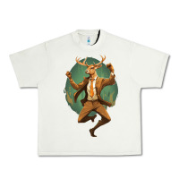 Pistachio happy deer Urban Heavy Tee - Unal Design