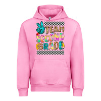 Fuchsia Pink team second grade Urban Hoodie - NancyCooperArtShop