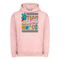 Pigment Salmon team second grade Urban Hoodie - NancyCooperArtShop