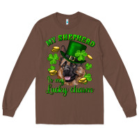 Chestnut st.patrick's day my shepherd is my lucky charm Long Sleeve Tee - RanaPortraitStore