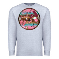 Heather Grey nurse round earrings Premium Sweatshirt - BundleAndBundleShop