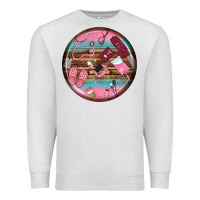 Oatmeal Heather nurse round earrings Premium Sweatshirt - BundleAndBundleShop