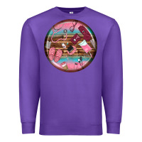 Purple nurse round earrings Premium Sweatshirt - BundleAndBundleShop
