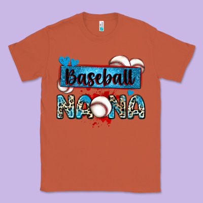 Baseball Nana With Leopard Classic Tee Designed By Zillion Design Studio