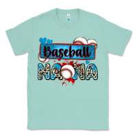 Seafoam baseball nana with leopard Classic Tee - Zillion Design Studio