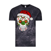 Cloud Black sugar skull  christmas Vintage Tee - BarkalooDesign