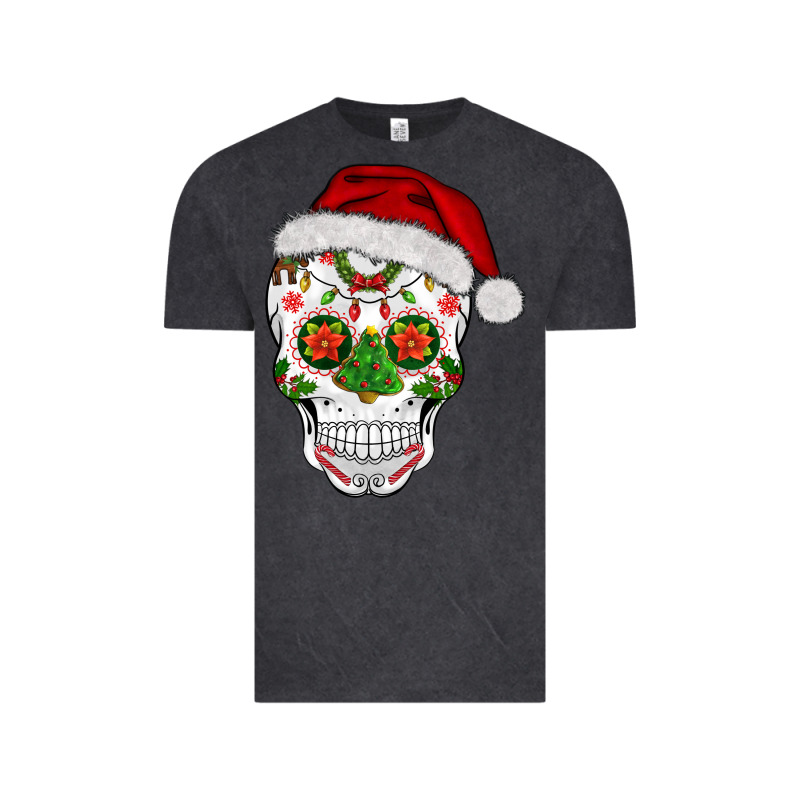 Sugar Skull  Christmas Vintage Tee by BarkalooDesign | Teevron