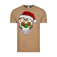 Vintage Coffee sugar skull  christmas Vintage Tee - BarkalooDesign