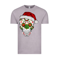 Vintage Zinc sugar skull  christmas Vintage Tee - BarkalooDesign