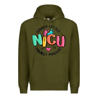 Army Green nicu where little things matter Premium Hoodie - MaliasSmallBusiness
