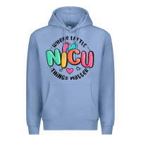 Colony Blue nicu where little things matter Premium Hoodie - MaliasSmallBusiness