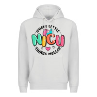 Dove Grey nicu where little things matter Premium Hoodie - MaliasSmallBusiness