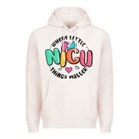 Pale Pink nicu where little things matter Premium Hoodie - MaliasSmallBusiness
