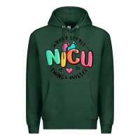 Sports Green nicu where little things matter Premium Hoodie - MaliasSmallBusiness