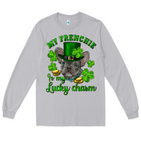 Moon Dust st.patrick's day my french bulldog is my lucky charm Long Sleeve Tee - RanaPortraitStore