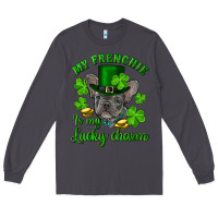 Smoke st.patrick's day my french bulldog is my lucky charm Long Sleeve Tee - RanaPortraitStore