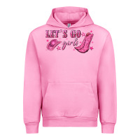 Fuchsia Pink lets go girls Urban Hoodie - NancyCooperArtShop