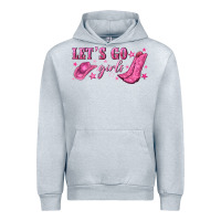 Heather Grey lets go girls Urban Hoodie - NancyCooperArtShop