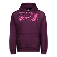 Mauve Wine lets go girls Urban Hoodie - NancyCooperArtShop