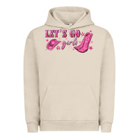 Pigment French Oak lets go girls Urban Hoodie - NancyCooperArtShop