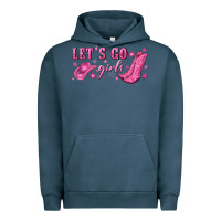 Pigment Midnight Navy lets go girls Urban Hoodie - NancyCooperArtShop