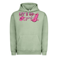 Pigment Oil Green lets go girls Urban Hoodie - NancyCooperArtShop