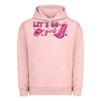 Pigment Salmon lets go girls Urban Hoodie - NancyCooperArtShop
