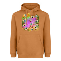 Meerkat eyes leopard halloween patch Heavyweight Hoodie - BundleAndBundleShop
