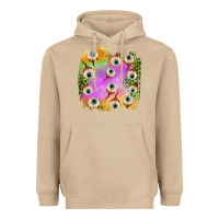 Mushroom eyes leopard halloween patch Heavyweight Hoodie - BundleAndBundleShop