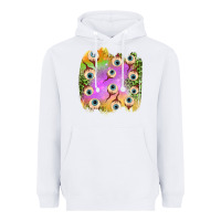 White eyes leopard halloween patch Heavyweight Hoodie - BundleAndBundleShop