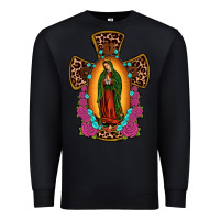 Black our lady of guadalupe cross Premium Sweatshirt - JahusDesignShop