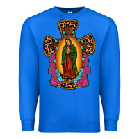 True Royal our lady of guadalupe cross Premium Sweatshirt - JahusDesignShop