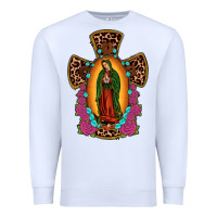 White our lady of guadalupe cross Premium Sweatshirt - JahusDesignShop