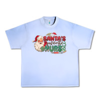 Grape Ice Santa's Favorite Nurse Urban Heavy Tee - MaliasSmallBusiness