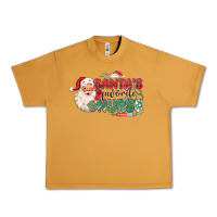 Peanut Butter Santa's Favorite Nurse Urban Heavy Tee - MaliasSmallBusiness