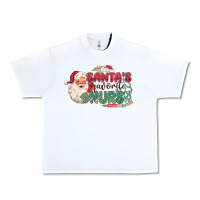 White Santa's Favorite Nurse Urban Heavy Tee - MaliasSmallBusiness
