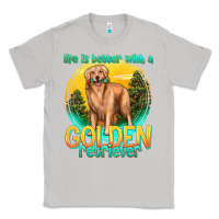 Life Is Better With A Golden Retriever Classic Tee | Teevron