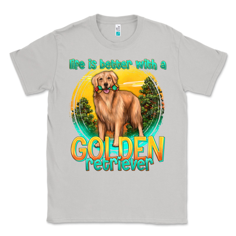 Life Is Better With A Golden Retriever Classic Tee by texasbilliewilder | Teevron