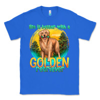 True Royal life is better with a golden retriever Classic Tee - texasbilliewilder