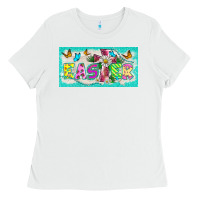 White easter cross license plate template Ladies Tee - BarkalooDesign