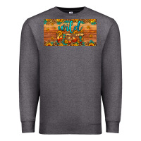 Charcoal Heather wild west license plate Premium Sweatshirt - Artiststas