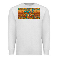 Oatmeal Heather wild west license plate Premium Sweatshirt - Artiststas