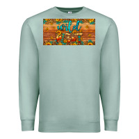 Seafoam wild west license plate Premium Sweatshirt - Artiststas