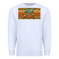 White wild west license plate Premium Sweatshirt - Artiststas